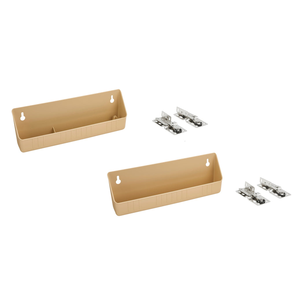 REV-A-SHELF LD-6572 Series Tip-Out Tray LD Deluxe w/ 2 Pair of 45 Degree Hinges for Sink Base