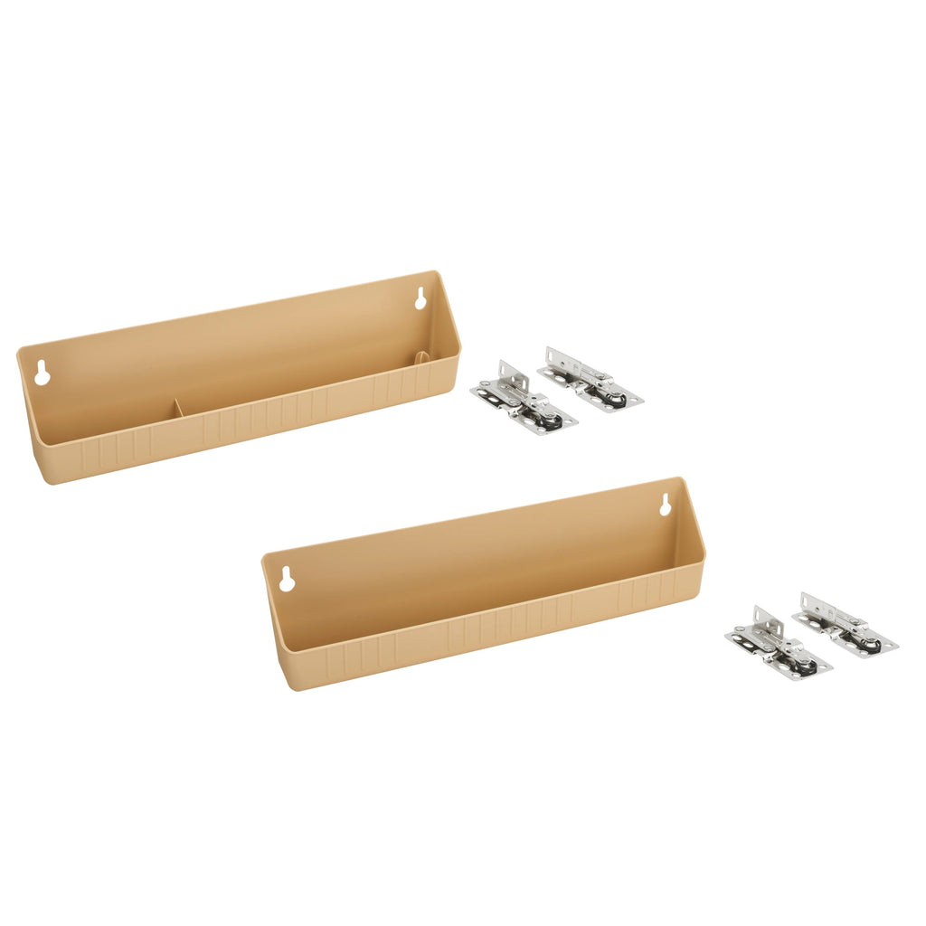 REV-A-SHELF LD-6572 Series Tip-Out Tray LD Deluxe w/ 2 Pair of 45 Degree Hinges for Sink Base