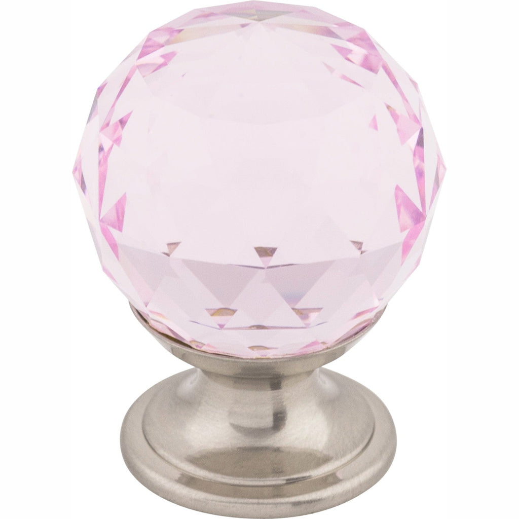 TOP KNOBS Pink Crystal Cabinet Knobs