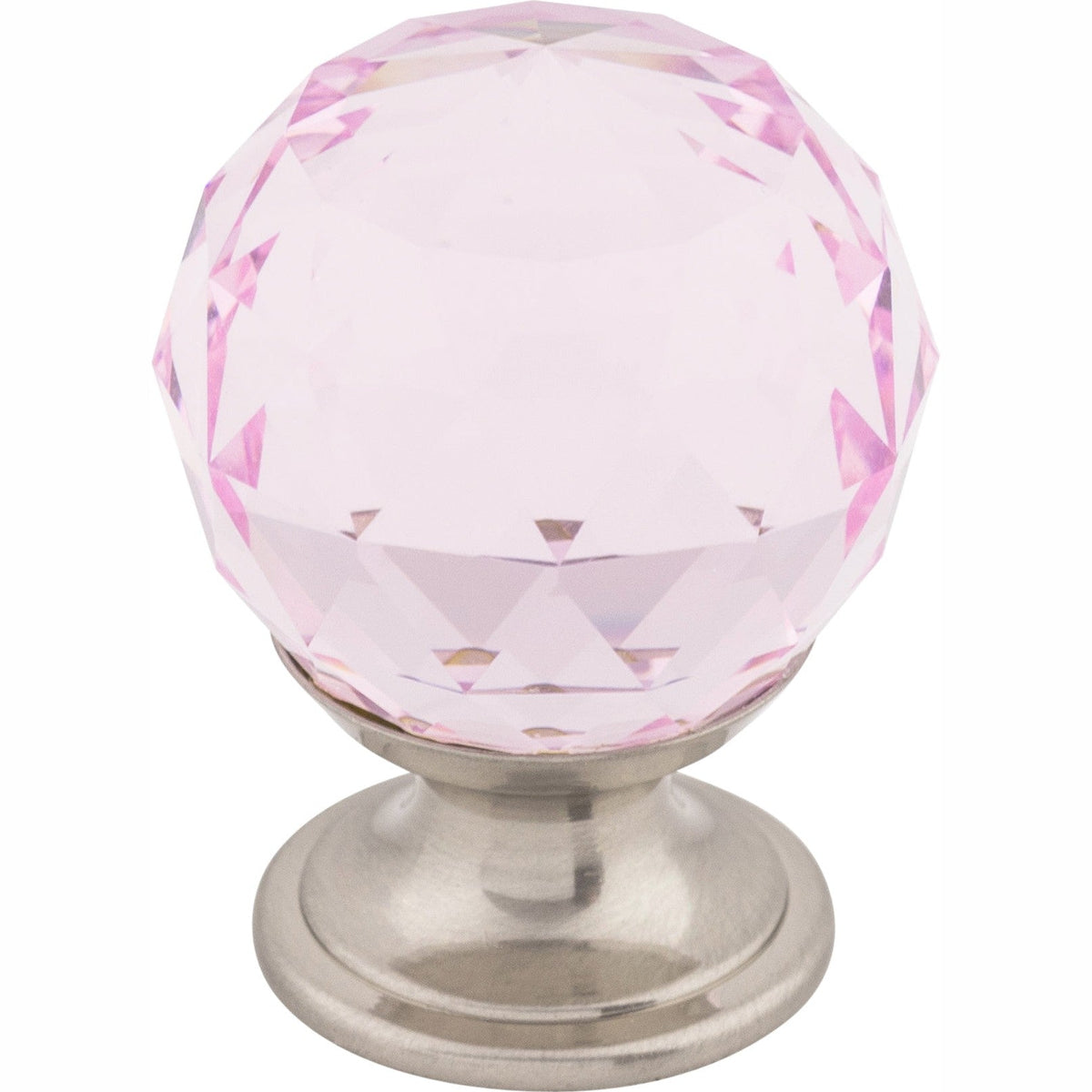 TOP KNOBS Pink Crystal Cabinet Knobs