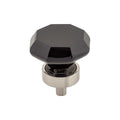 TOP KNOBS Black Octagon Crystal Cabinet Knob
