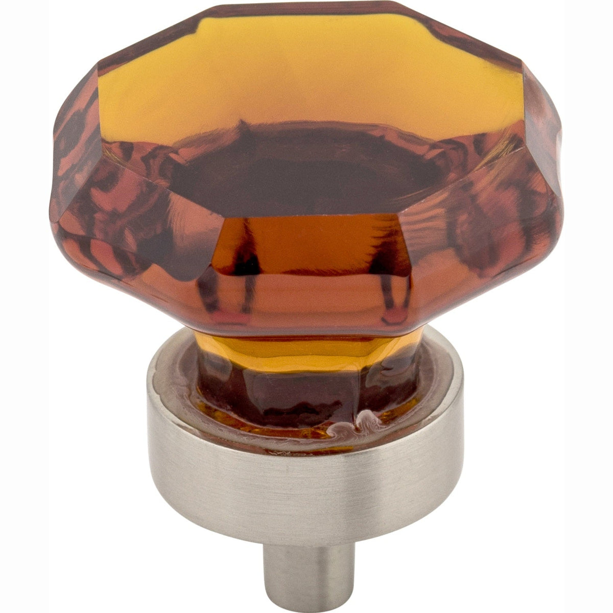 TOP KNOBS Wine Octagon Crystal Cabinet Knob