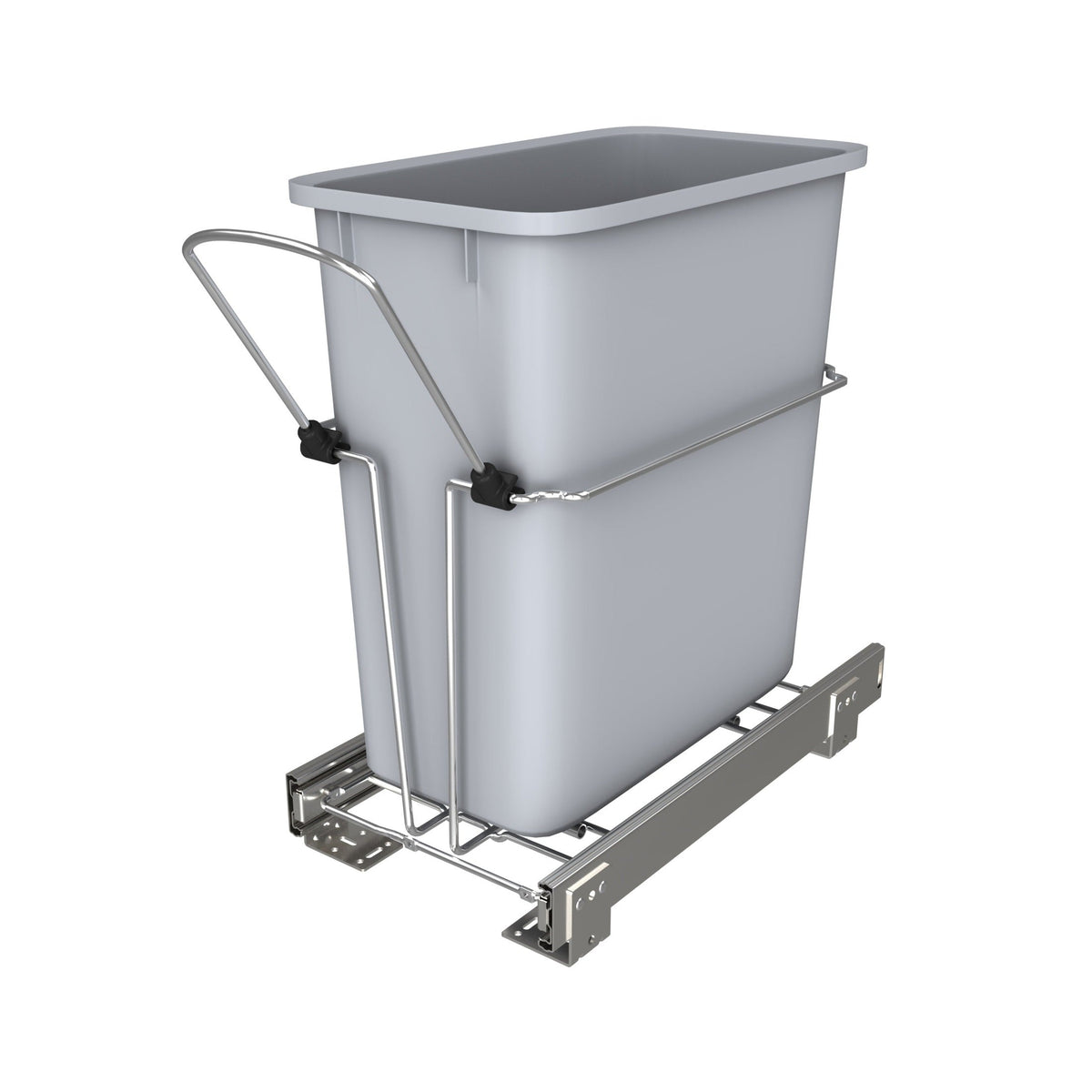 REV-A-SHELF RUKD Series Chrome Steel Pullout Waste Container