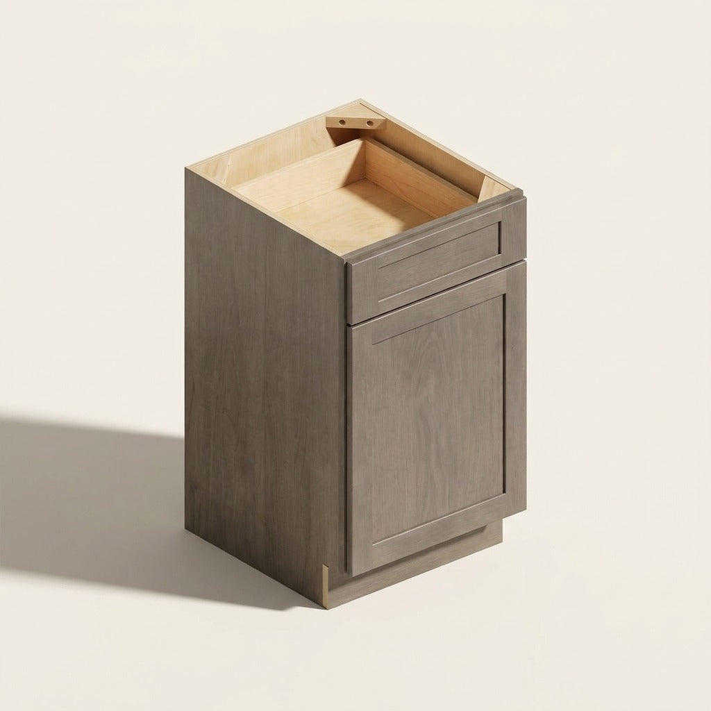 Seaport Driftwood Trash Pull-Out Base - 18w 34½h 24d
