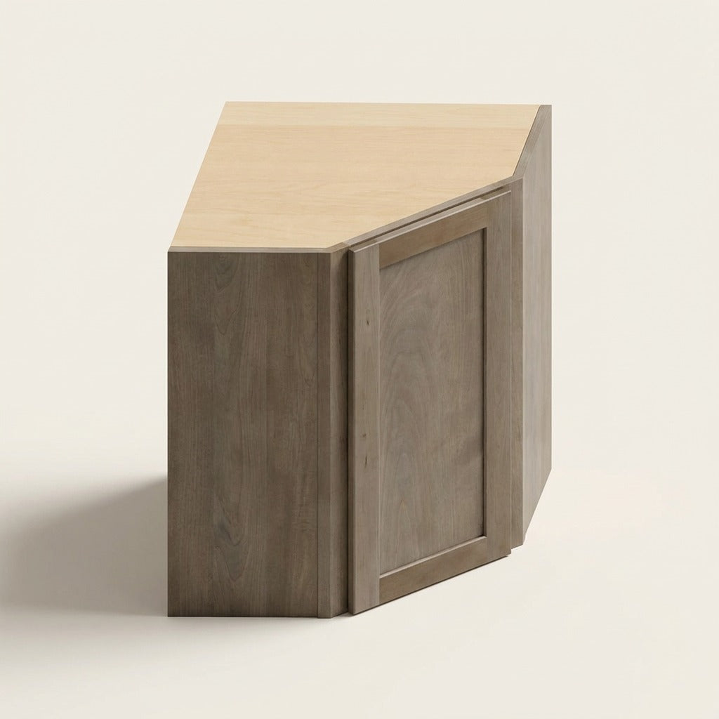 Seaport Driftwood Diagonal Corner Wall - 18w 30h 24d