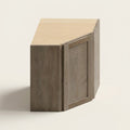 Seaport Driftwood Diagonal Corner Wall - 18w 30h 24d