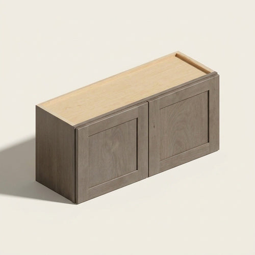 Seaport Driftwood Double Door Wall - 30w 15h 12d