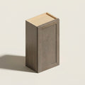 Seaport Driftwood Wall Cabinet - 18w 30h 12d