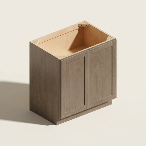 Seaport Driftwood Full-Height Double Base - 30w 34½h 24d