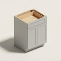 Seaport Light Gray Double Door Base - 24w 34½h 24d