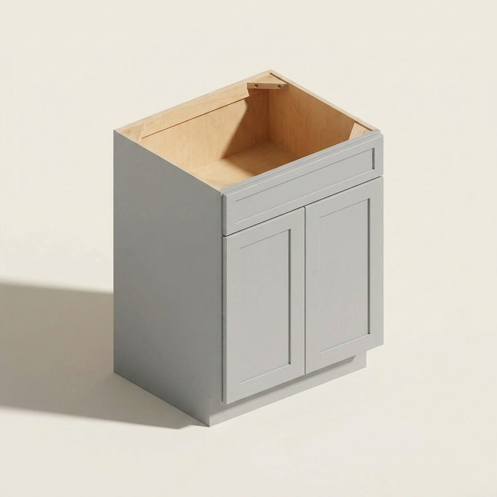 Seaport Light Gray Sink Base - 36w 34½h 24d