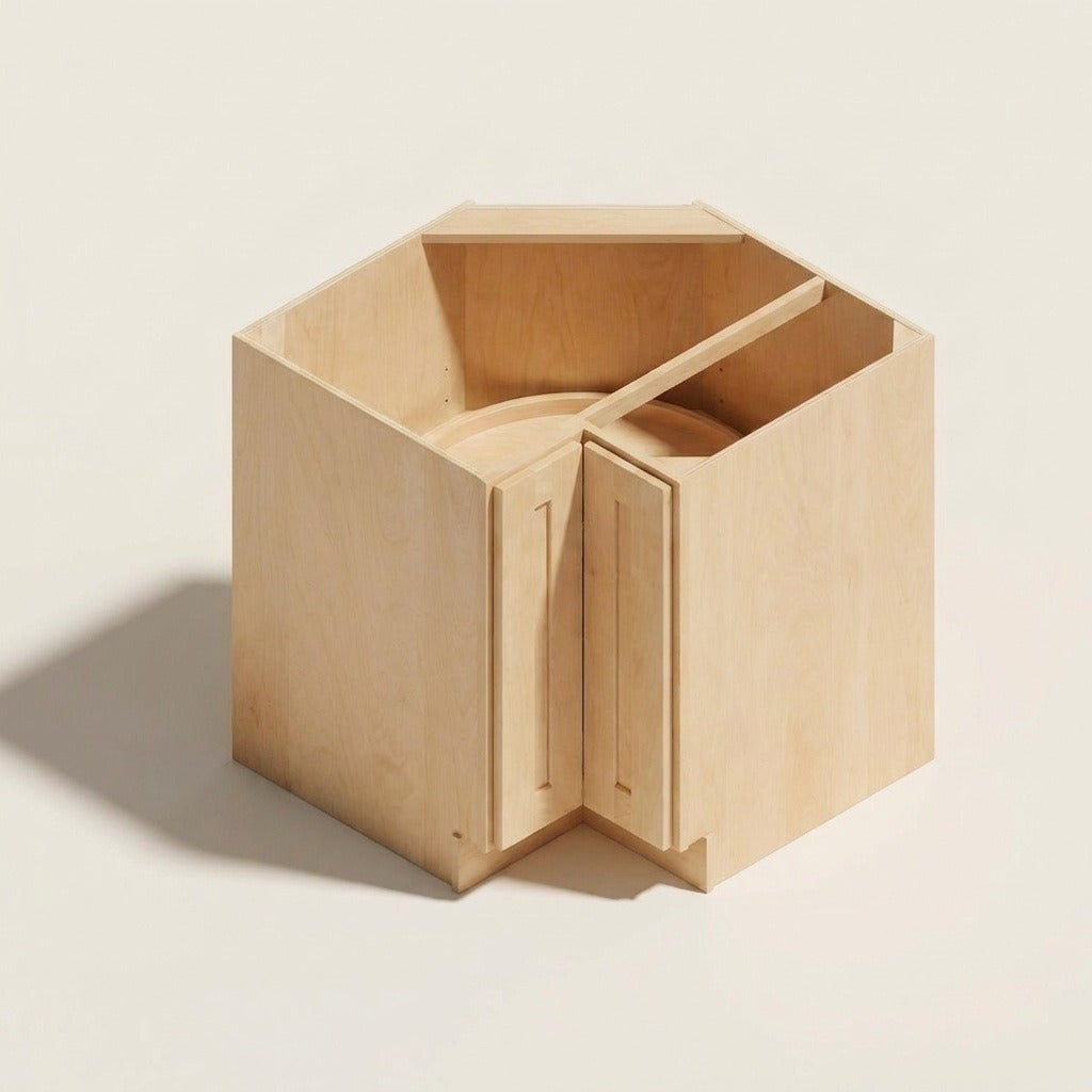 Seaport Natural Lazy Susan Corner Base - 36w 34½h 24d