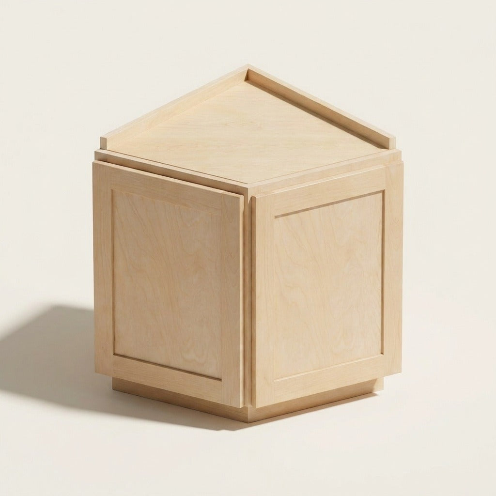 Seaport Natural Diagonal Corner Base - 24w 34½h 24d