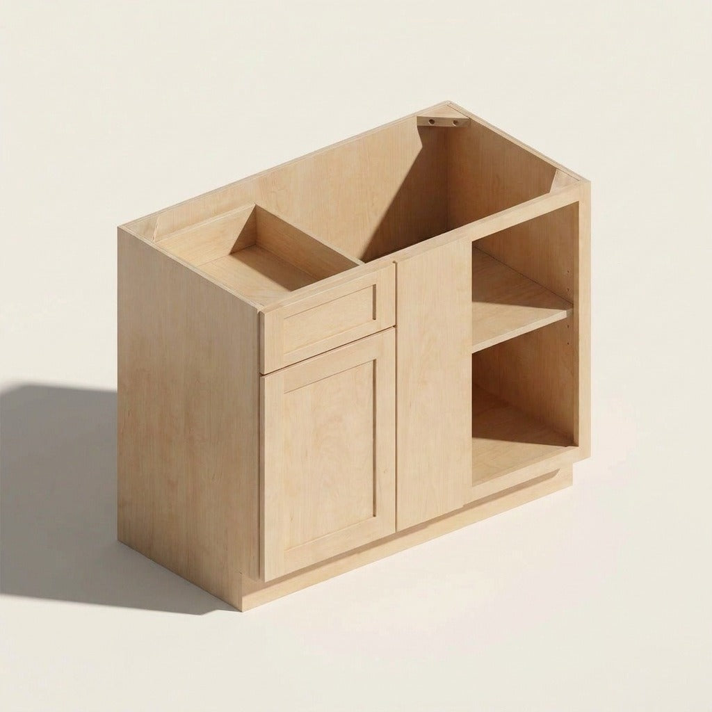 Seaport Natural Extended Blind Corner Base - 39w 34½h 24d