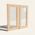 Seaport Natural Glass Cabinet Doors, 2ct - 17¾w 35½h