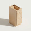 Seaport Natural 3-Drawer Base - 15w 34½h 24d