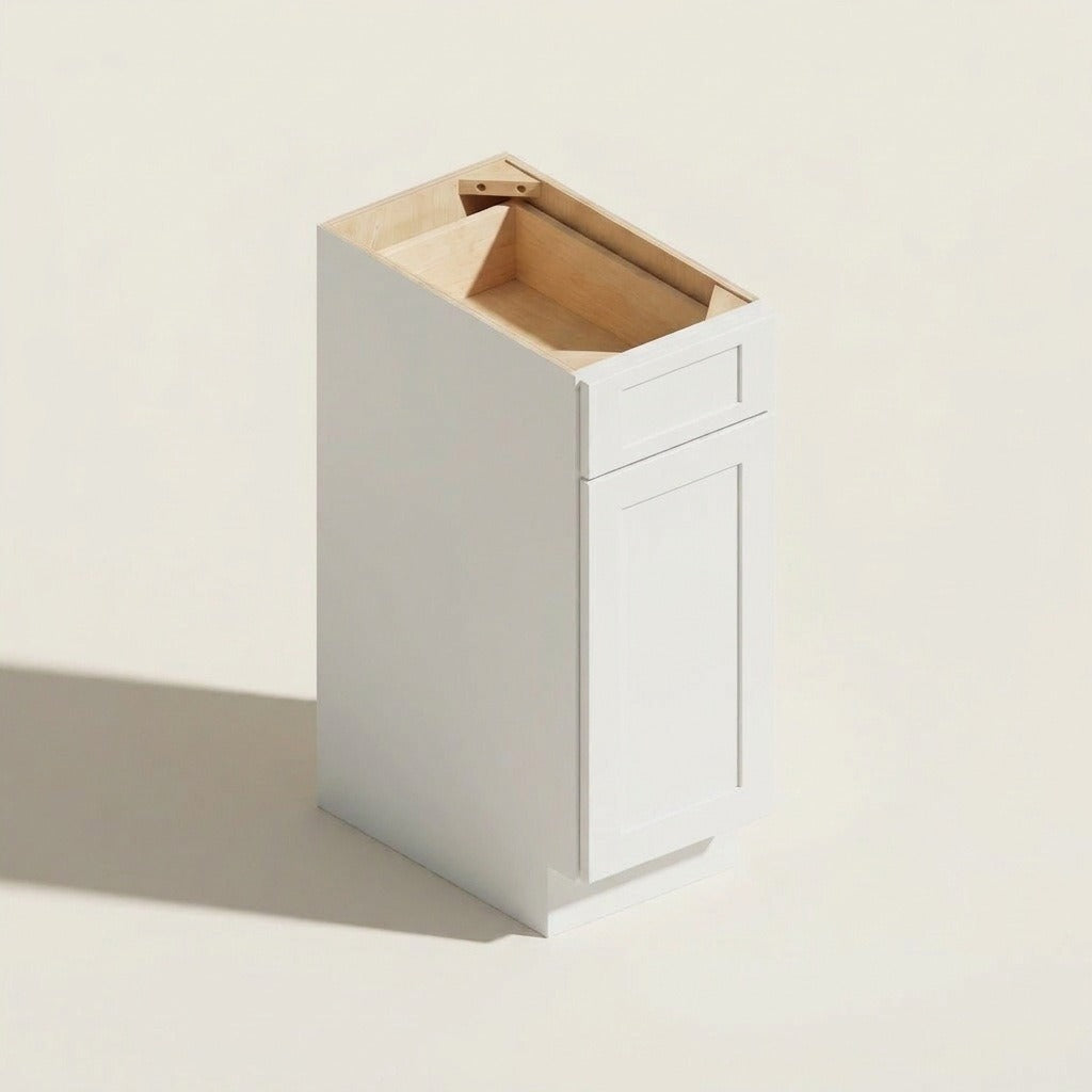 Seaport White Base Cabinet - 12w 34½h 24d