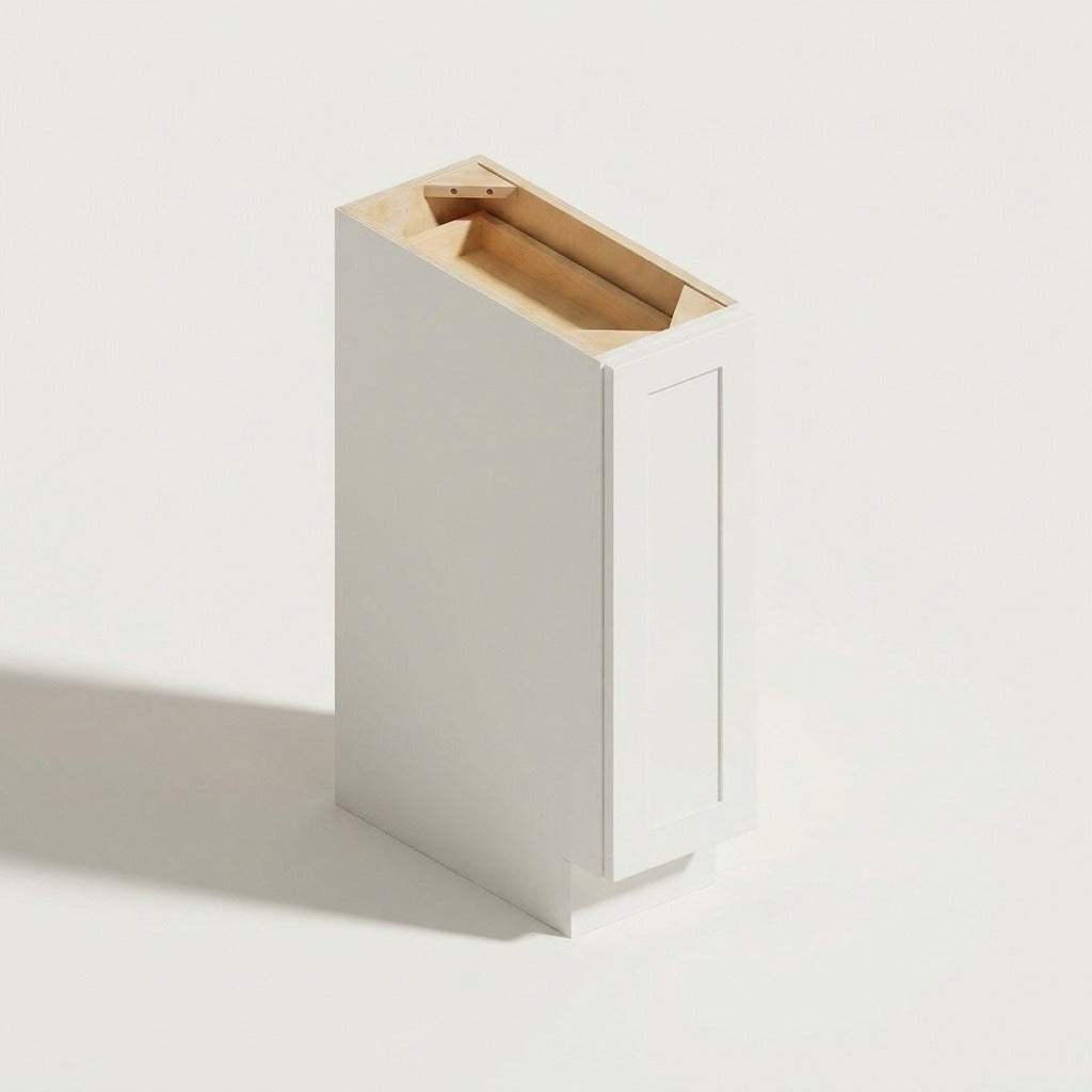 Seaport White Spice Pull-Out Base - 9w 34½h 24d