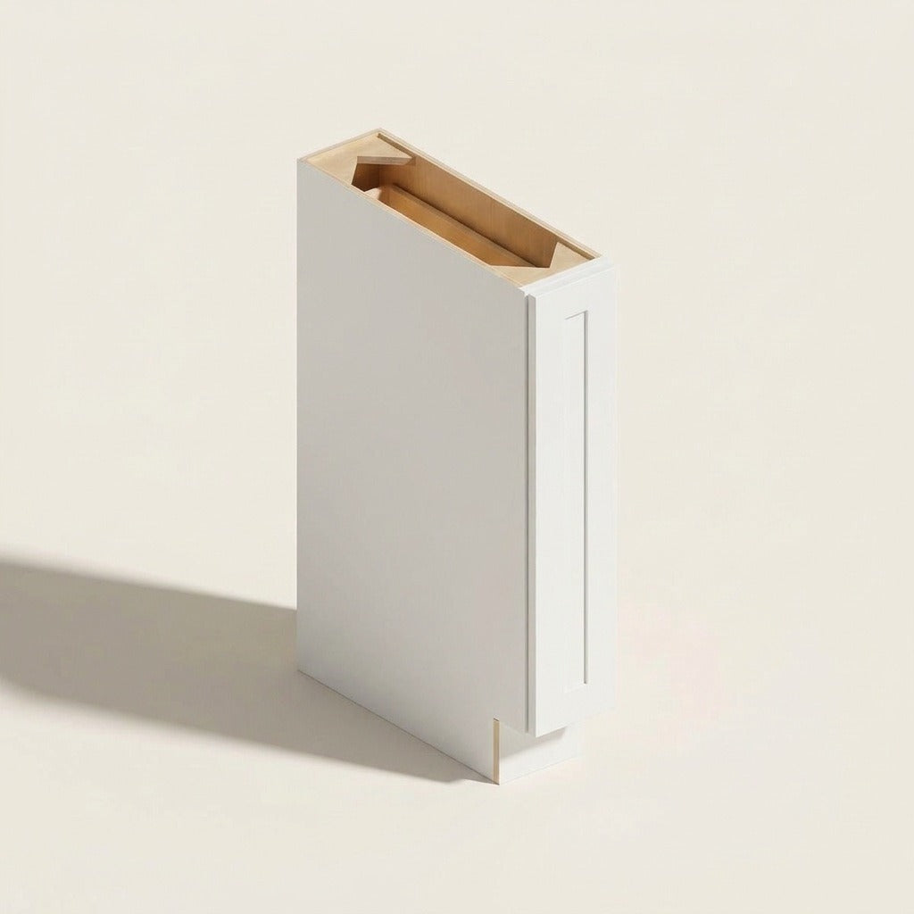 Seaport White Spice Pull-Out - 6w 34½h 24d