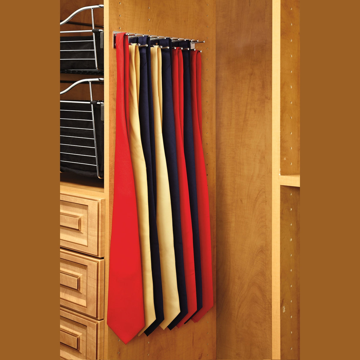 REV-A-SHELF TRC Series Pullout Side Mount Tie Rack