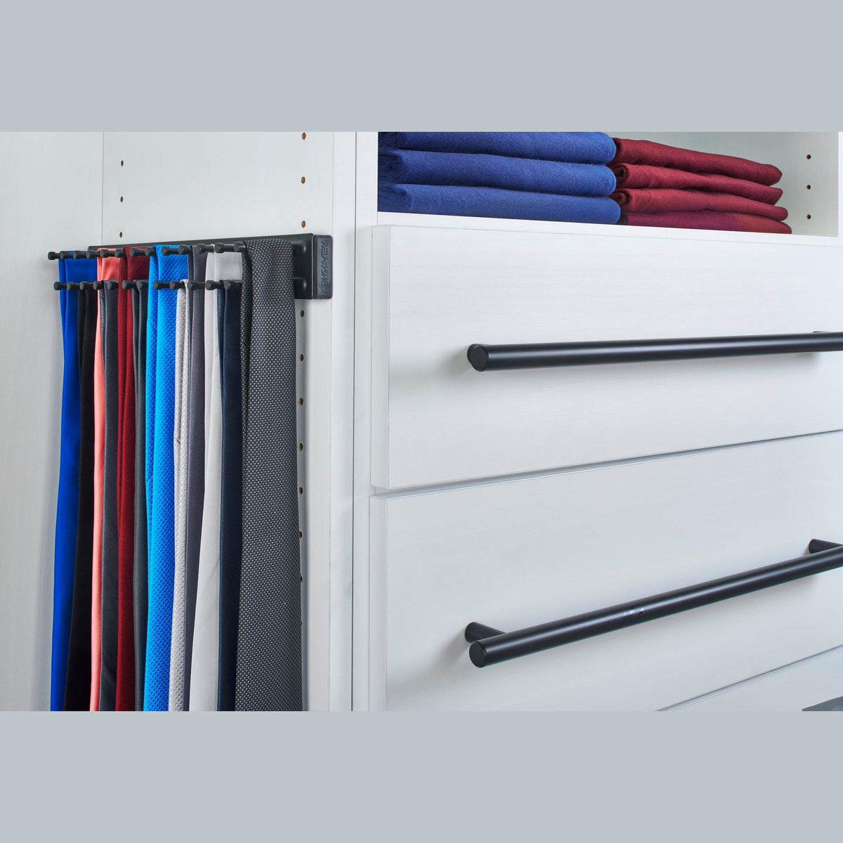 REV-A-SHELF TRC Series Pullout Side Mount Tie Rack