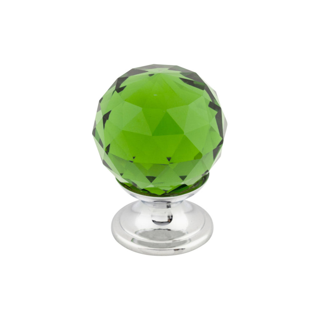 TOP KNOBS Green Crystal Cabinet Knobs