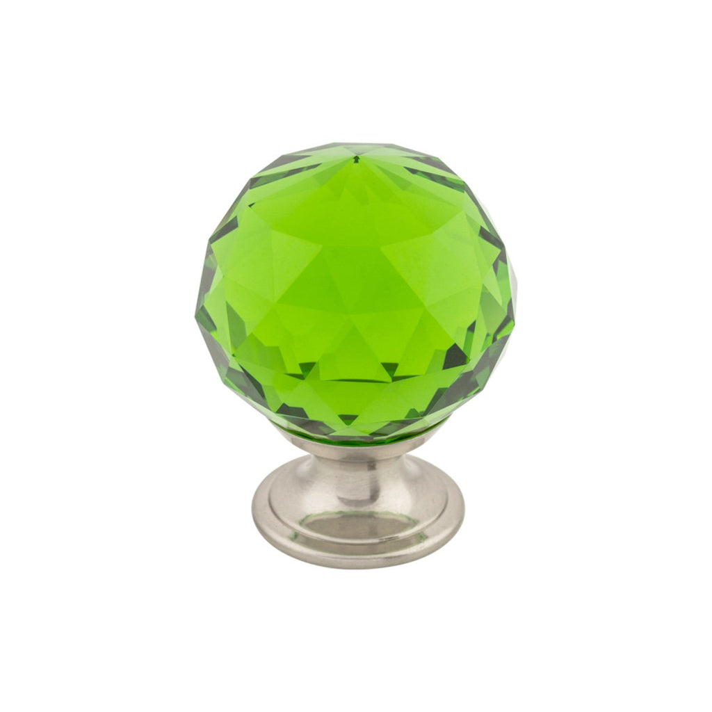 TOP KNOBS Green Crystal Cabinet Knobs