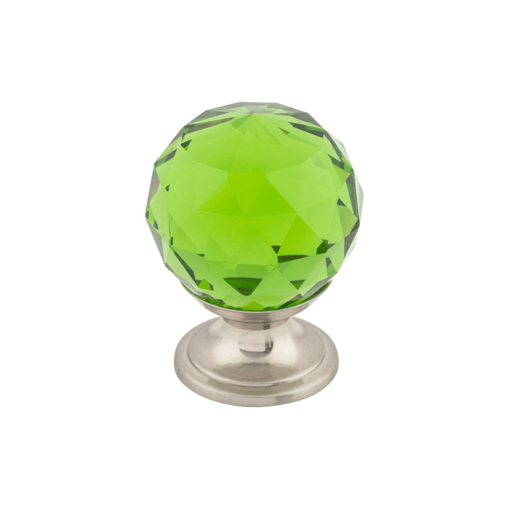 TOP KNOBS Green Crystal Cabinet Knobs