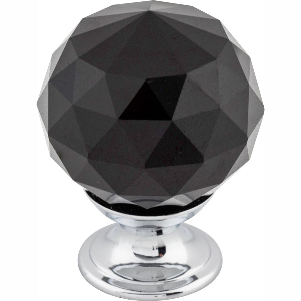 TOP KNOBS Black Crystal Cabinet Knobs